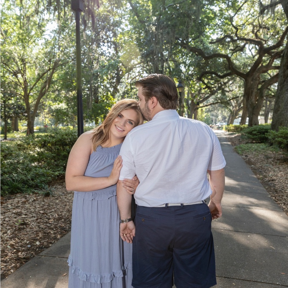 Tiered blue halter maxi dress